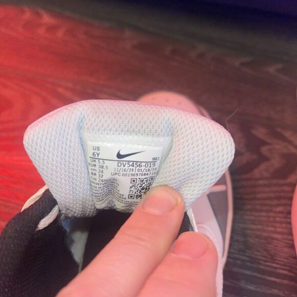 Nike Court Borough Recraft Pure Platinum White Shoes SZ 6y DV5456-019 - Picture 6 of 8